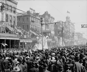 New Orleans, Louisiana, Mardi Gras Day, the Red Pageant, c.1890-1910